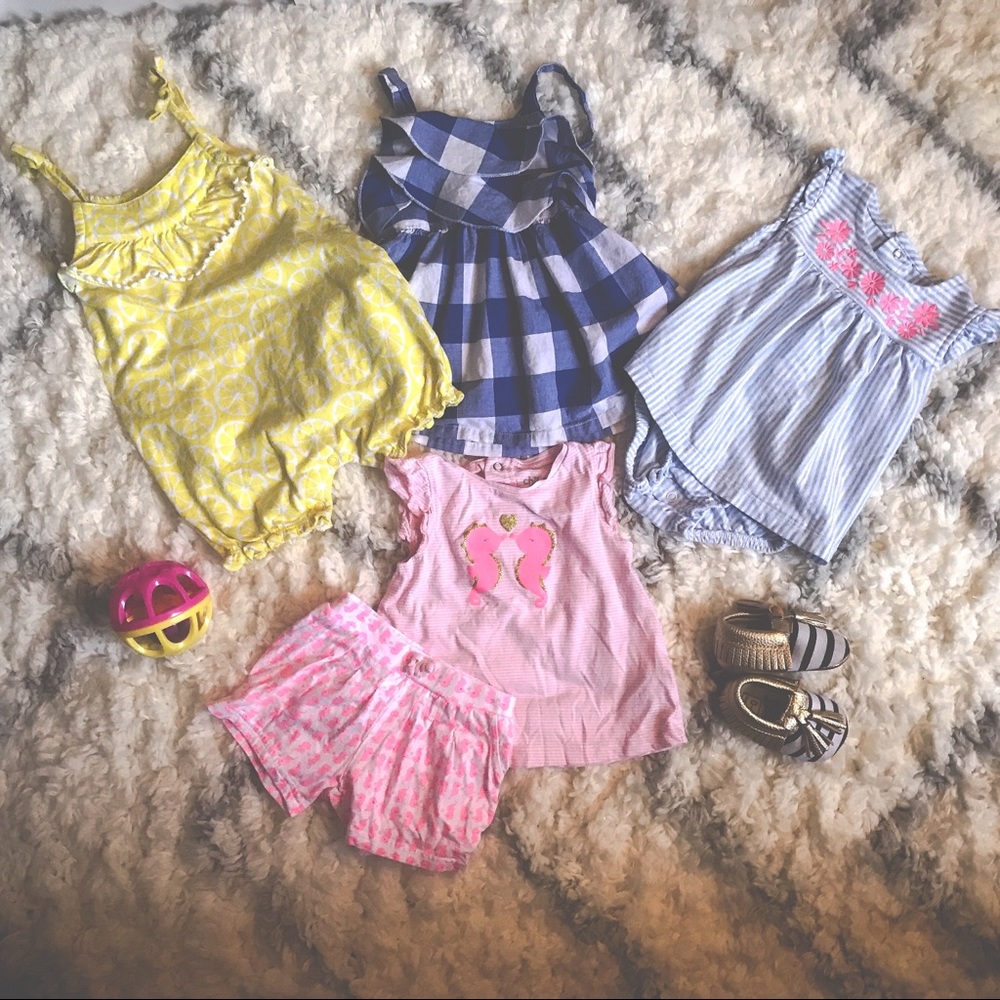 Baby Girl Spring Summer Bundle Lot 6-12 Months